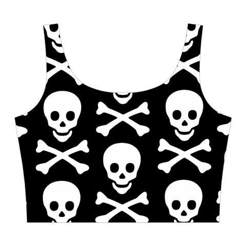 Skull and Crossbones Midi Sleeveless Dress from ArtsNow.com Top Back