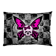 Skull Butterfly Pillow Case (Two Sides) from ArtsNow.com Front