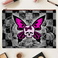 Skull Butterfly Cosmetic Bag (XXXL) from ArtsNow.com Front