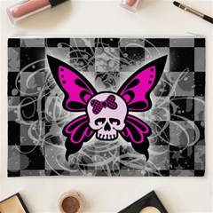 Skull Butterfly Cosmetic Bag (XXXL) from ArtsNow.com Back