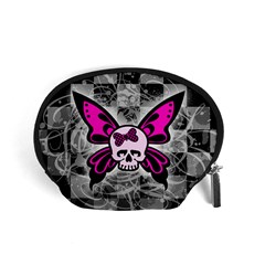 Skull Butterfly Accessory Pouch (Small) from ArtsNow.com Front