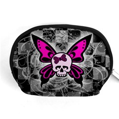 Skull Butterfly Accessory Pouch (Medium) from ArtsNow.com Front