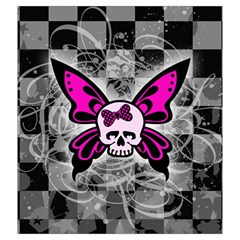 Skull Butterfly Drawstring Pouch (XXL) from ArtsNow.com Front