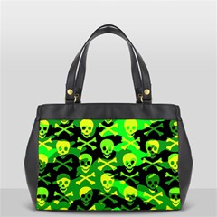 Skull Camouflage Oversize Office Handbag (2 Sides) from ArtsNow.com Front