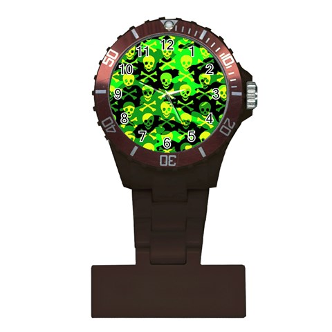 Skull Camouflage Plastic Nurses Watch from ArtsNow.com Front