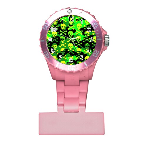 Skull Camouflage Plastic Nurses Watch from ArtsNow.com Front