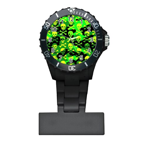 Skull Camouflage Plastic Nurses Watch from ArtsNow.com Front