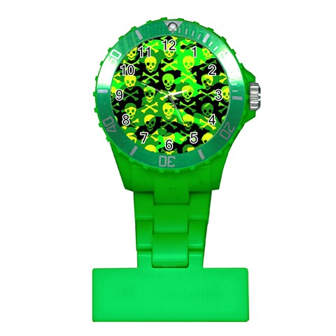 Skull Camouflage Plastic Nurses Watch from ArtsNow.com Front