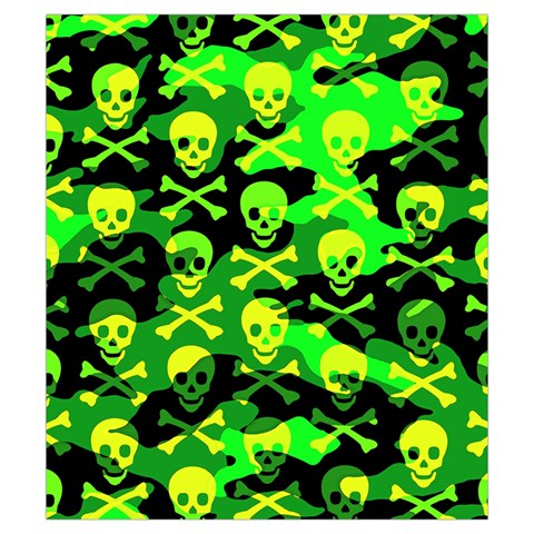 Skull Camouflage Drawstring Pouch (Small) from ArtsNow.com Front