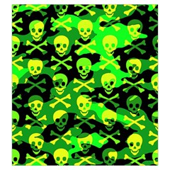 Skull Camouflage Drawstring Pouch (Large) from ArtsNow.com Front