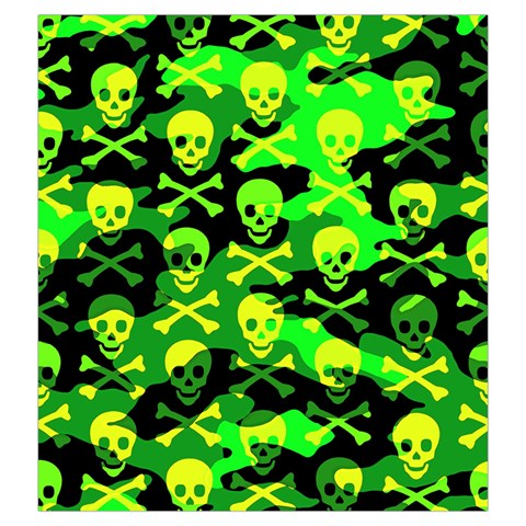 Skull Camouflage Drawstring Pouch (Large) from ArtsNow.com Back