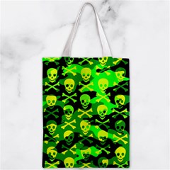 Skull Camouflage Zipper Classic Tote Bag from ArtsNow.com Back