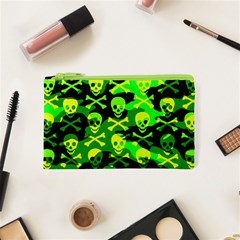 Skull Camouflage Cosmetic Bag (XS) from ArtsNow.com Front