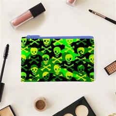 Skull Camouflage Cosmetic Bag (XS) from ArtsNow.com Front