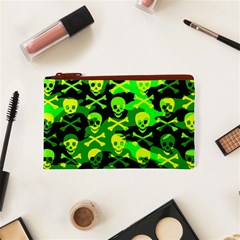 Skull Camouflage Cosmetic Bag (XS) from ArtsNow.com Front