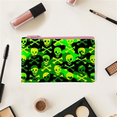 Skull Camouflage Cosmetic Bag (XS) from ArtsNow.com Front