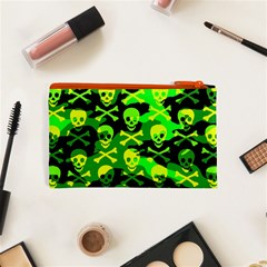 Skull Camouflage Cosmetic Bag (XS) from ArtsNow.com Back