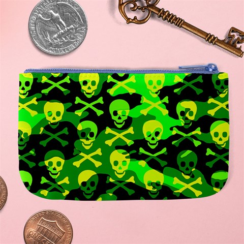 Skull Camouflage Large Coin Purse from ArtsNow.com Back