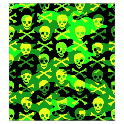 Skull Camouflage Drawstring Pouch (XXL) from ArtsNow.com Front