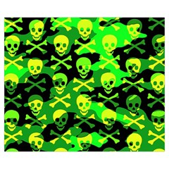 Skull Camouflage Zipper Medium Tote Bag from ArtsNow.com Front