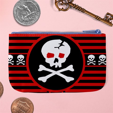 Skull Cross Large Coin Purse from ArtsNow.com Back