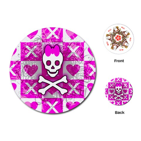 Skull Princess Playing Cards Single Design (Round) from ArtsNow.com Front