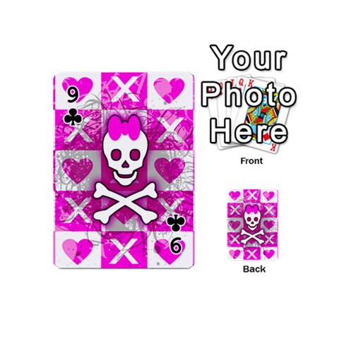 Skull Princess Playing Cards 54 Designs (Mini) from ArtsNow.com Front - Club9