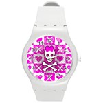 Skull Princess Round Plastic Sport Watch (M)