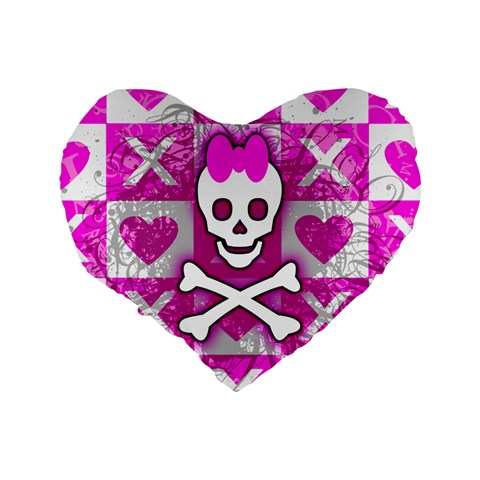 Skull Princess Standard 16  Premium Heart Shape Cushion  from ArtsNow.com Back