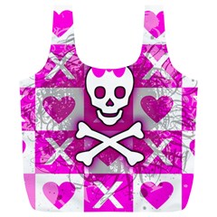 Skull Princess Full Print Recycle Bag (XL) from ArtsNow.com Front