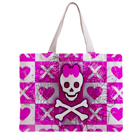 Skull Princess Zipper Mini Tote Bag from ArtsNow.com Back