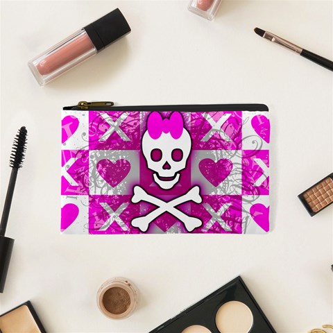 Skull Princess Cosmetic Bag (XS) from ArtsNow.com Front