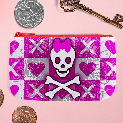 Skull Princess Large Coin Purse from ArtsNow.com Front