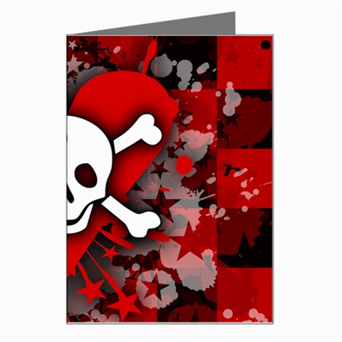 Skull Romance  Greeting Card from ArtsNow.com Left