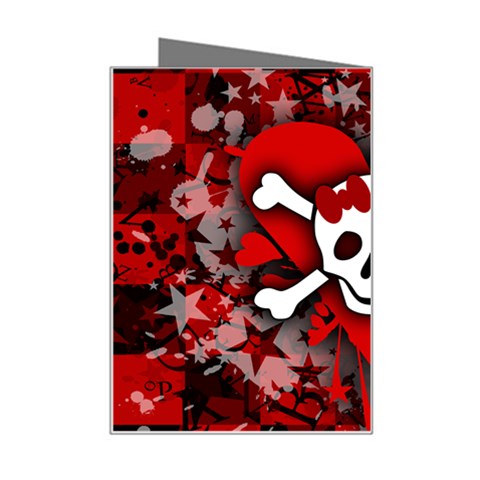 Skull Romance  Mini Greeting Card from ArtsNow.com Right