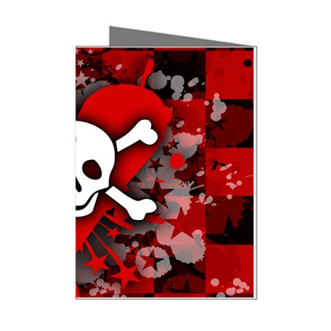 Skull Romance  Mini Greeting Cards (Pkg of 8) from ArtsNow.com Left