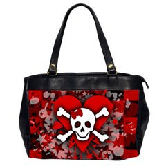 Skull Romance  Oversize Office Handbag (2 Sides) from ArtsNow.com Front