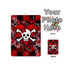 Skull Romance  Playing Cards 54 Designs (Mini) from ArtsNow.com Front - Spade3