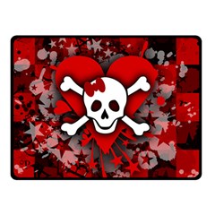 Skull Romance  Double Sided Fleece Blanket (Small) from ArtsNow.com 45 x34  Blanket Front