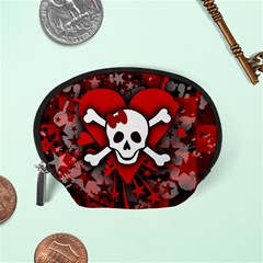 Skull Romance  Accessory Pouch (Small) from ArtsNow.com Back