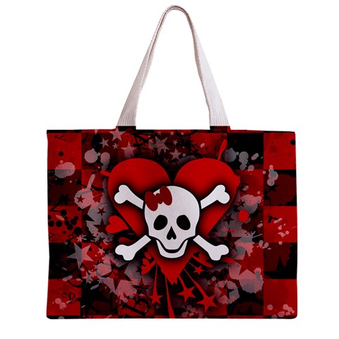 Skull Romance  Zipper Mini Tote Bag from ArtsNow.com Back