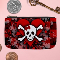 Skull Romance  Large Coin Purse from ArtsNow.com Front