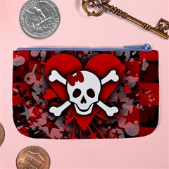 Skull Romance  Large Coin Purse from ArtsNow.com Back