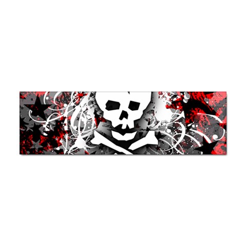 Skull Splatter Sticker (Bumper) from ArtsNow.com Front