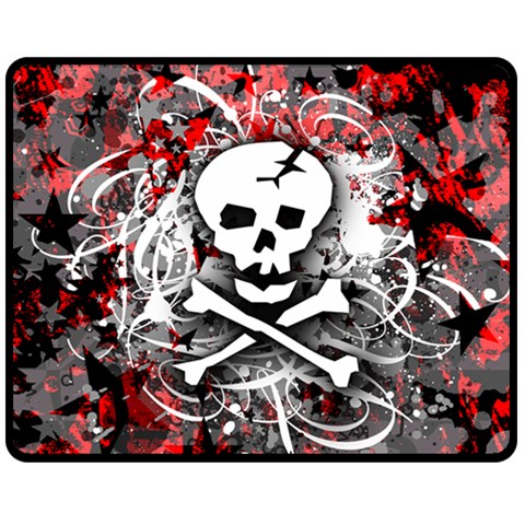 Skull Splatter Double Sided Fleece Blanket (Medium) from ArtsNow.com 58.8 x47.4  Blanket Back