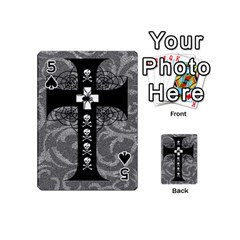 Spider Web Cross Playing Cards 54 Designs (Mini) from ArtsNow.com Front - Spade5