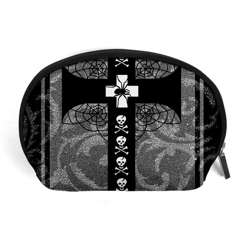 Spider Web Cross Accessory Pouch (Large) from ArtsNow.com Front