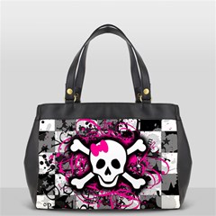 Splatter Girly Skull Oversize Office Handbag (2 Sides) from ArtsNow.com Back