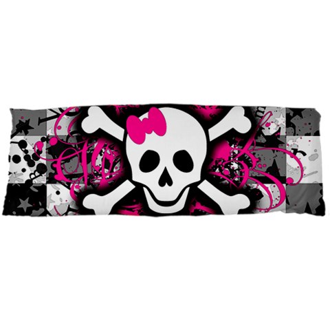 Splatter Girly Skull Body Pillow Case Dakimakura (Two Sides) from ArtsNow.com Back