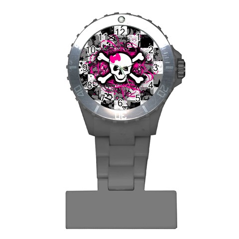 Splatter Girly Skull Plastic Nurses Watch from ArtsNow.com Front